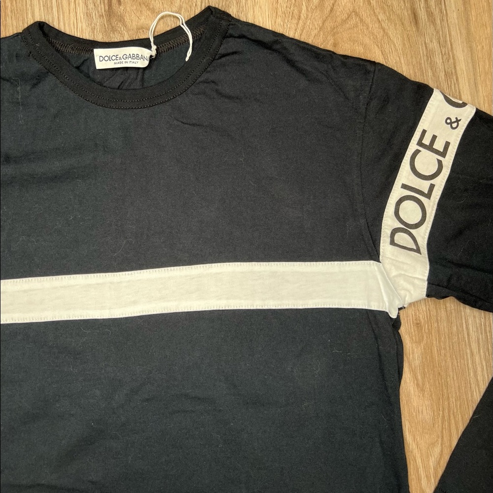 Vintage Dolce & Gabbana Long Sleeve Crew Neck T-Shirt New without tags